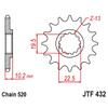 520 Передняя звезда для мотоцикла Suzuki LT250 R LT250R Quadracer 85-93 RMX250 89-01 DR350 90-99 DR350S 90-93 DR350SE 94-99