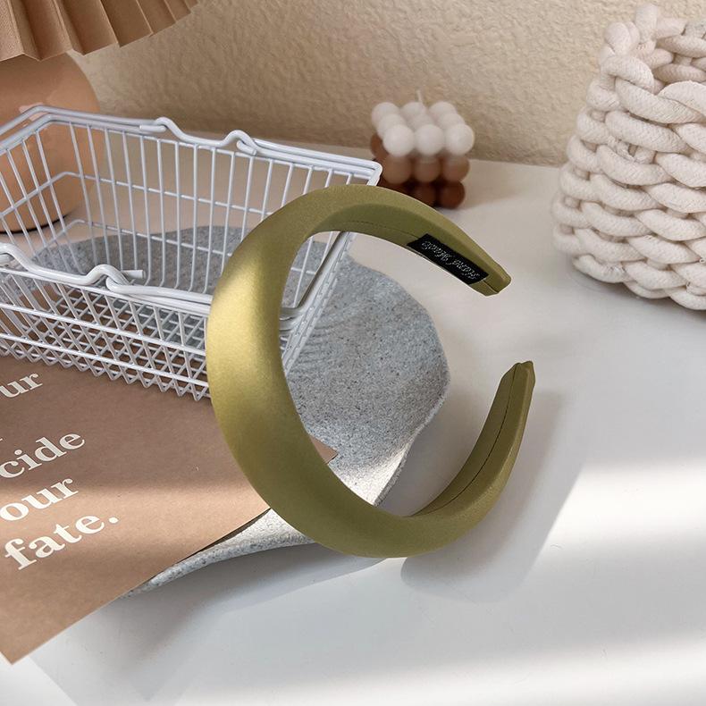 Однотонные широкие обручи для волос, повязки для волос для женщин, модные аксессуары для волос, повязки для волос для девочек, милые повязки на голову из губки, головные уборы