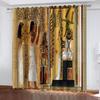 Шторы 2 шт. комплект 3D Древняя Пирамида Египетский Фараон Необычные Шторы Для Гостиной Роскошь, Элегантные Шторы Для Спальни