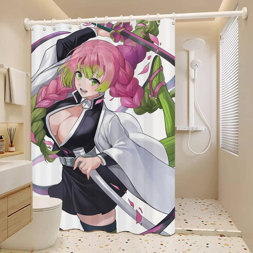 Аниме М-Мицури-Канродзи Водонепроницаемая тканевая шторка для душа Занавеска для ванной Домашняя шторка для душа в гавайском стиле