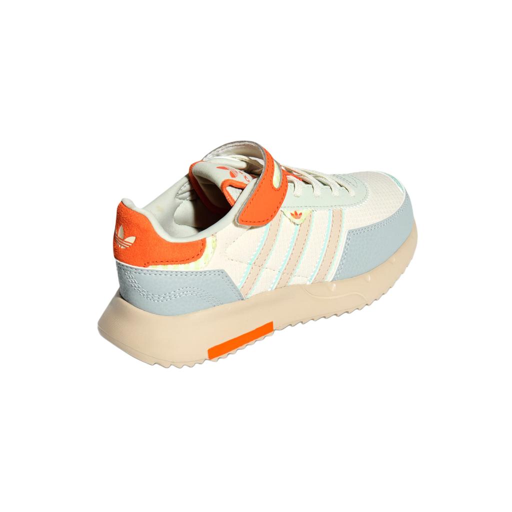adidas Оригинальные Retropy F2 Тканевые Низкие Повседневные Кроссовки с Круглым Носком на Липучке Детские Кроссовки KI9889