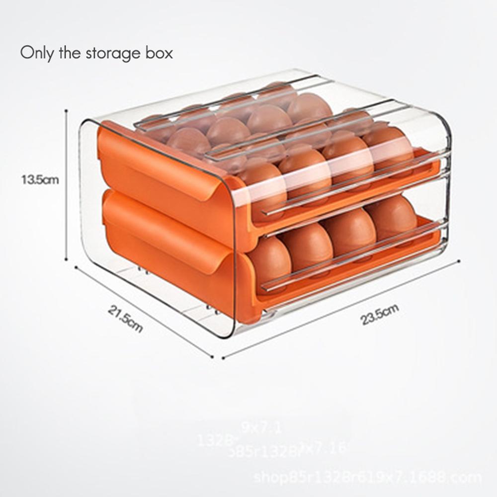 J1UL1N Drawer Type Egg Storage Box Refrigerator Fresh Keeping Egg Finishing Artifact Kitchen Thickened Large Capacity