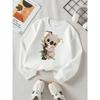 Adorable Sweatshirt Featuring a Koala Embracing a Tree Branch, Perfect for Girls' Fashion in The Fall And Winter