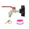 IBC Tank Adapter S60X6 Thread To 15mm 5/8 Hose Connector Fitting Faucet Alloy Tank 1000 Liter IBC Water Valve