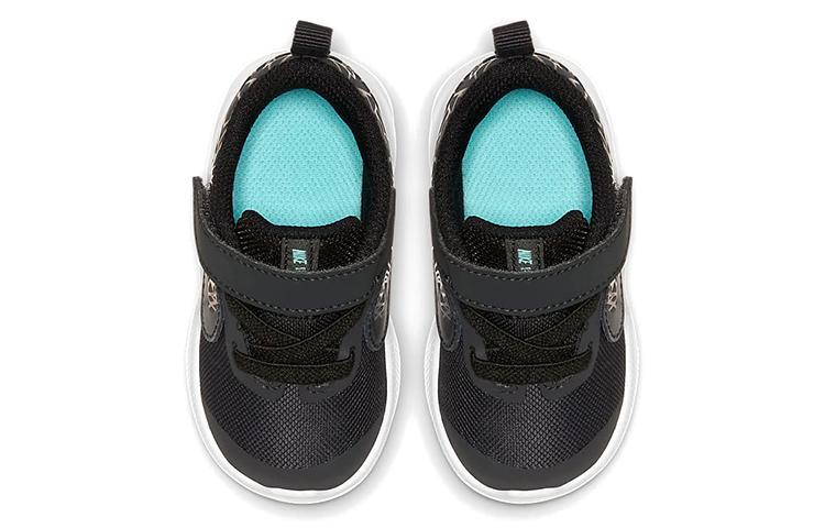 Nike Кроссовки для бега Nike Downshifter 9 Rebel, нескользящие, легкие, низкие, для младенцев и малышей, черные с зеленым, CI2688-001