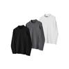 Autumn Winter Fleece Long Sleeve T-Shirt Polar Fleece High Neck Base Shirt Men Double-Sided Fleece Soft Warm Loose Top Men's Clothing