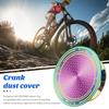 Крышка кривошипа велосипеда с резиновым кольцом Прочная, высокопрочная красочная пылезащитная крышка для рукоятки Замена деталей велосипеда Алюминиевый сплав Велосипедная шатунная система MTB
