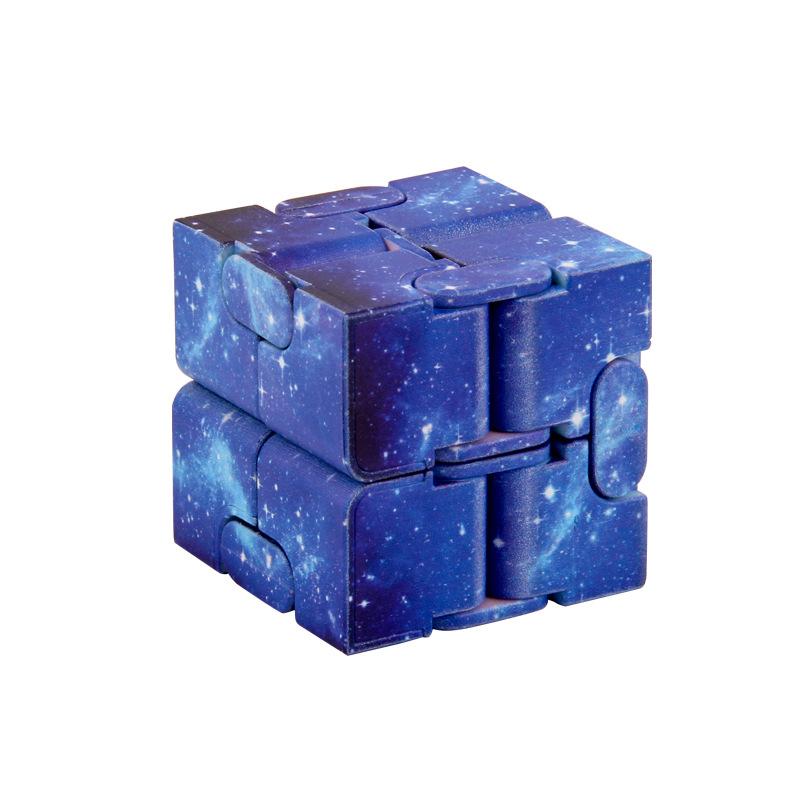 Starry Sky Infinity Cube Sensory Fidget Toy Autism Adhd Anxiety Stress Reliever Toys Adults Children Decompression Novelty Gift