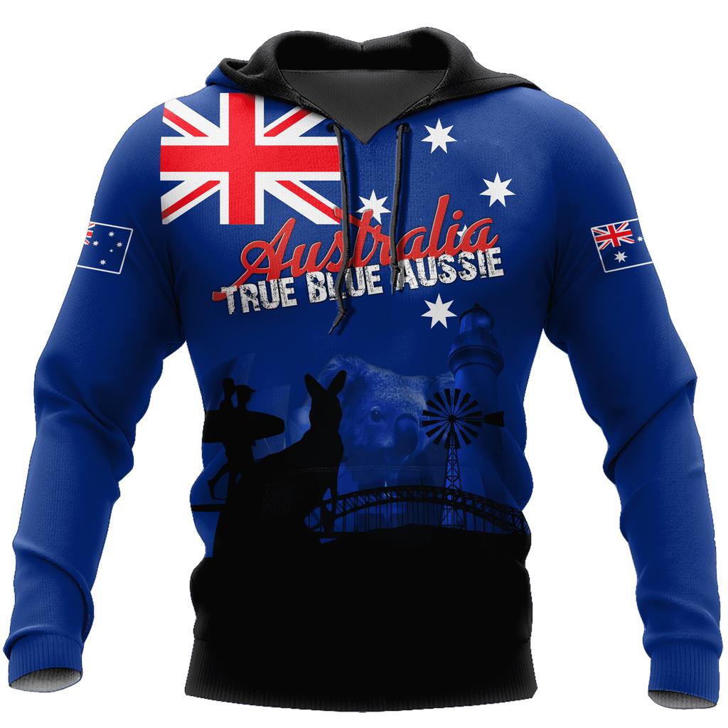 New Australia Men's Hoodies 3D Full Printing Kangaroo Autumn Long Sleeve Casual Australia Flag Streetwear Designer Hooded Hoodie