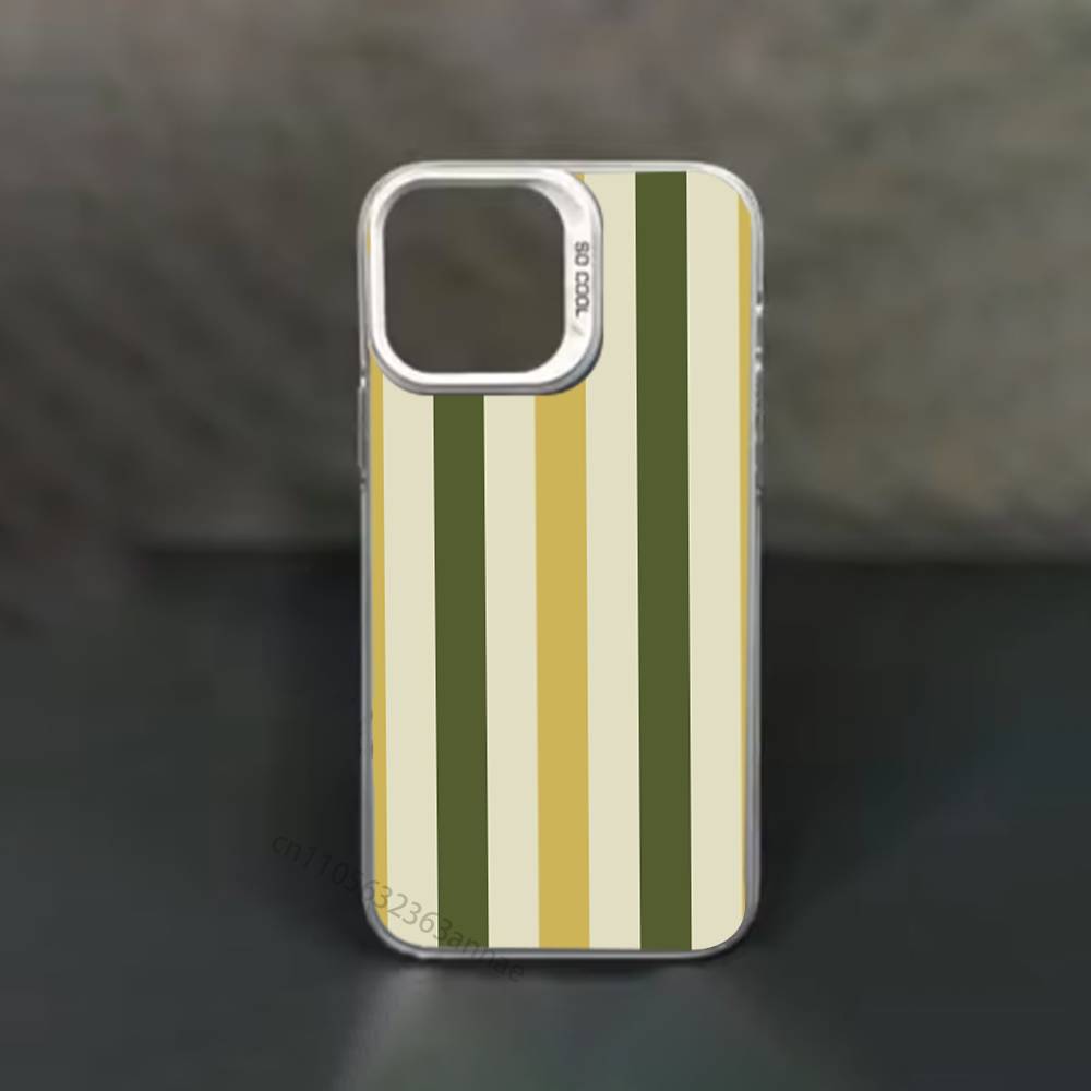 Colorful Striped Minimalist INS Phone Case for iPhone 15 16 Pro Max  Air SE 11 13 Pro 14 Plus 12 11Pro 15Pro Max 16e Cover