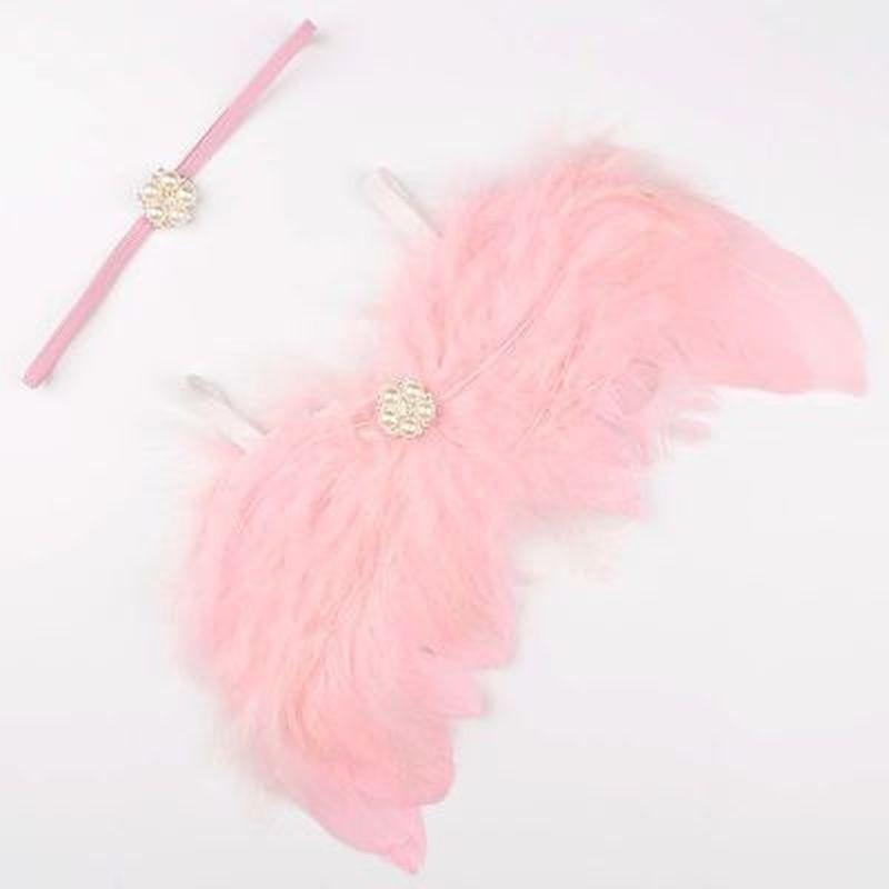 Костюм для новорожденных девочек с крыльями ангела, повязка на голову, юбка, реквизит для фотосъемки