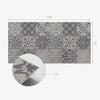 Vinyl Panel with Decor for Kitchen or Bathroom 100x50 cm Tile Patterns in 3x3 Layout