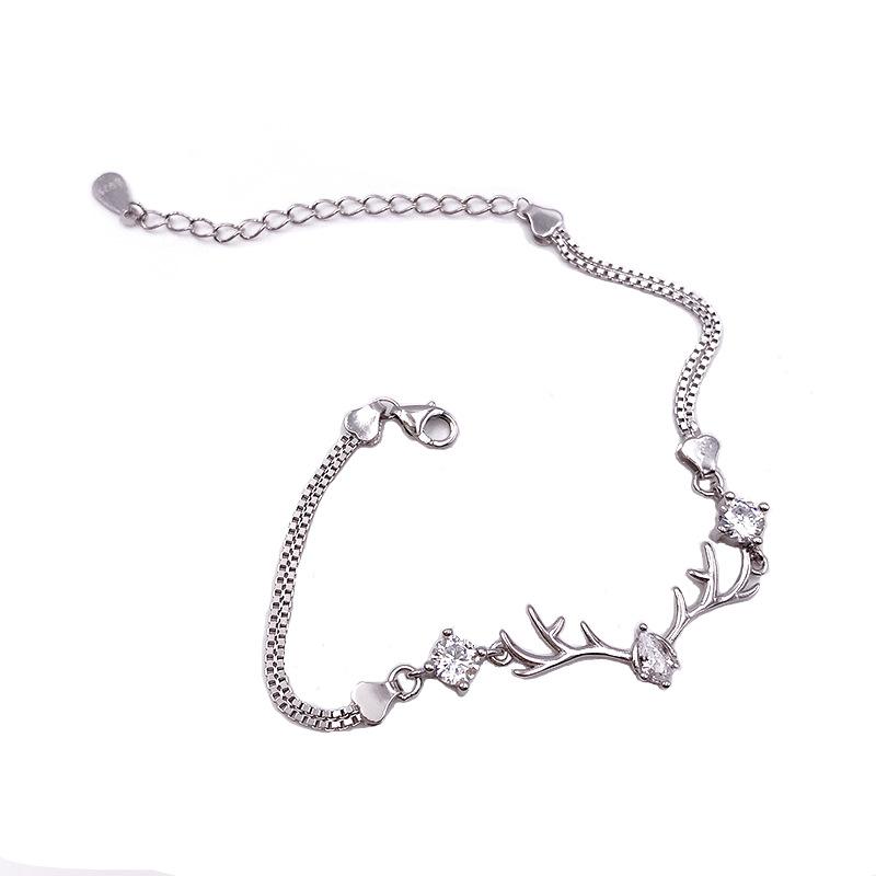 Браслет из рогов оленя для женщин, японский и корейский, простой и модный, темпераментный, персонализированный кулон, цепочка на ключицу