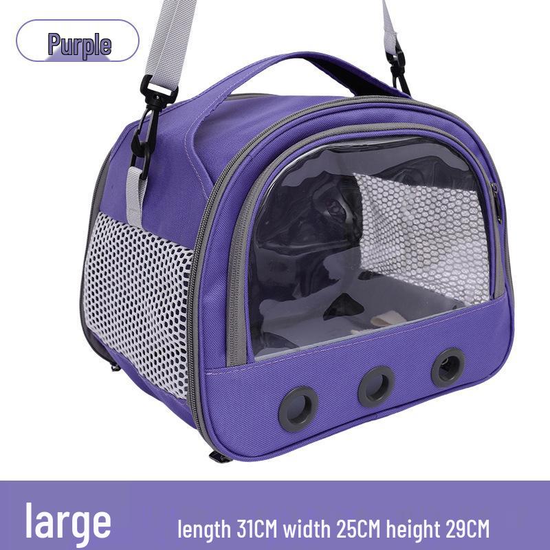 Compact and Breathable Foldable Hamster Carrier Handbag for Small Pets