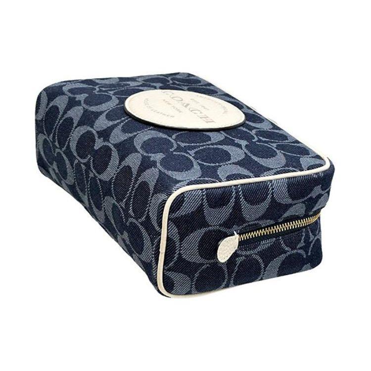 Coach Косметичка Dempsey Boxy 20 Женские сумки Джинсовая C4230-IMDEI