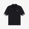 Fred Perry [Женская] Смелая вязаная рубашка с контрастной отделкой - Черная Afpf2612129-102