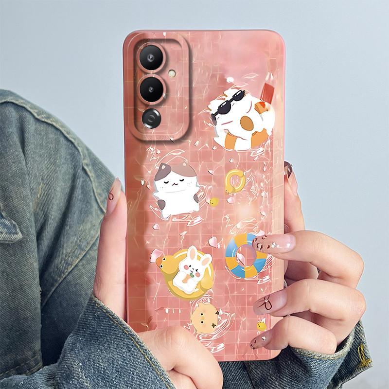 Чехол для телефона Tecno Pova 4 LG7n Задняя крышка Силиконовый Милый Расписной Мультяшный Корпус Funda Прекрасный Печатный Защитный Кожух
