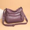 New Women's Bag Soft Leather Texture Messenger Bag Large Capacity Casual Shoulder Bag Simple Large Capacity Small Square Bag
