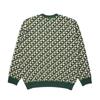 MALBON GOLF Bucket Clover Jacquard Sweater Green