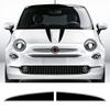 Car Hood Bonnet Stickers Stripes Styling Vinyl Film Decals for Fiat 500 Abarth 595 Auto Body Decoration Tuning Accessories