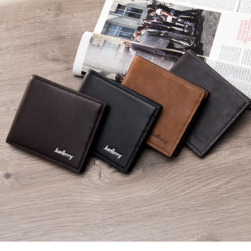 Luxury Men's Leather Tri-Fold Wallet - Spacious, Stylish Business ID & Card Holder