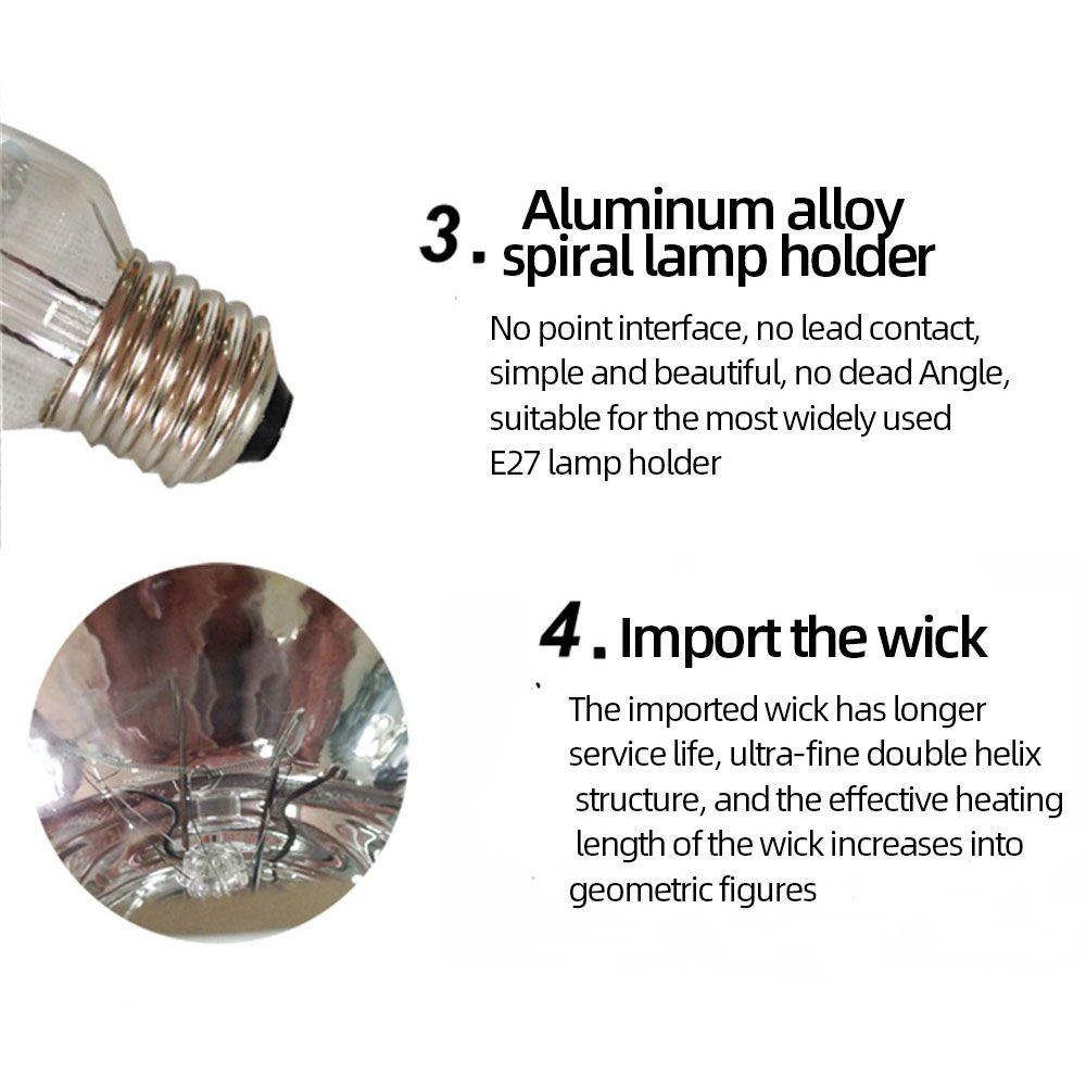 Качественная лампа для инкубатора для цыплят, домашних животных, обогревательная лампа, лампа для освещения среды обитания рептилий, лампа для разведения