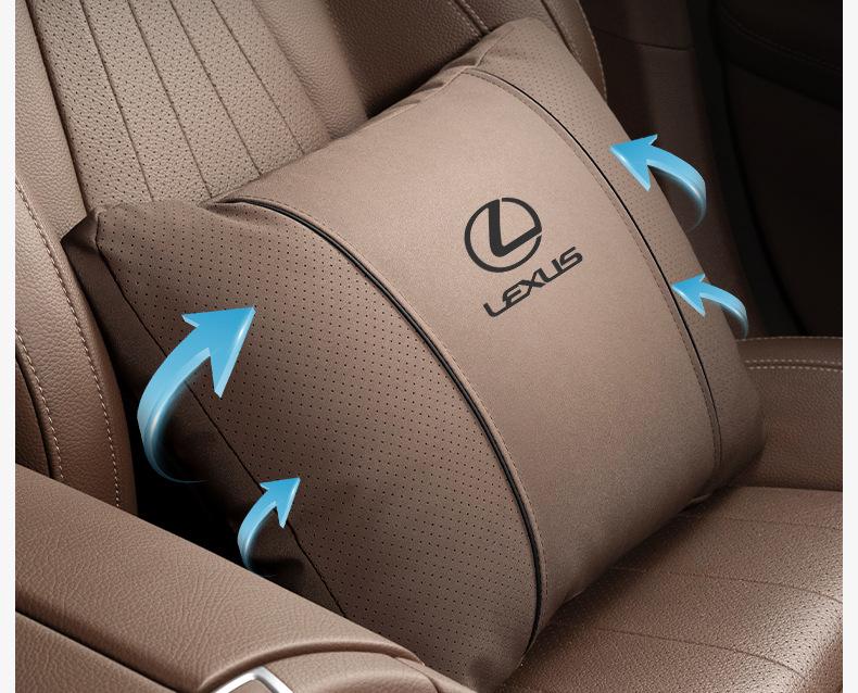 Подушка-поддержка поясницы на подголовник Lexus для ES200, ES300h, NX, RX - Автомобильная подушка для защиты шеи.