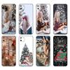 Черный чехол из ТПУ для OPPO Realme C11 2020 2021 C20 C21 C21Y C25Y задняя крышка модная девушка с Рождеством