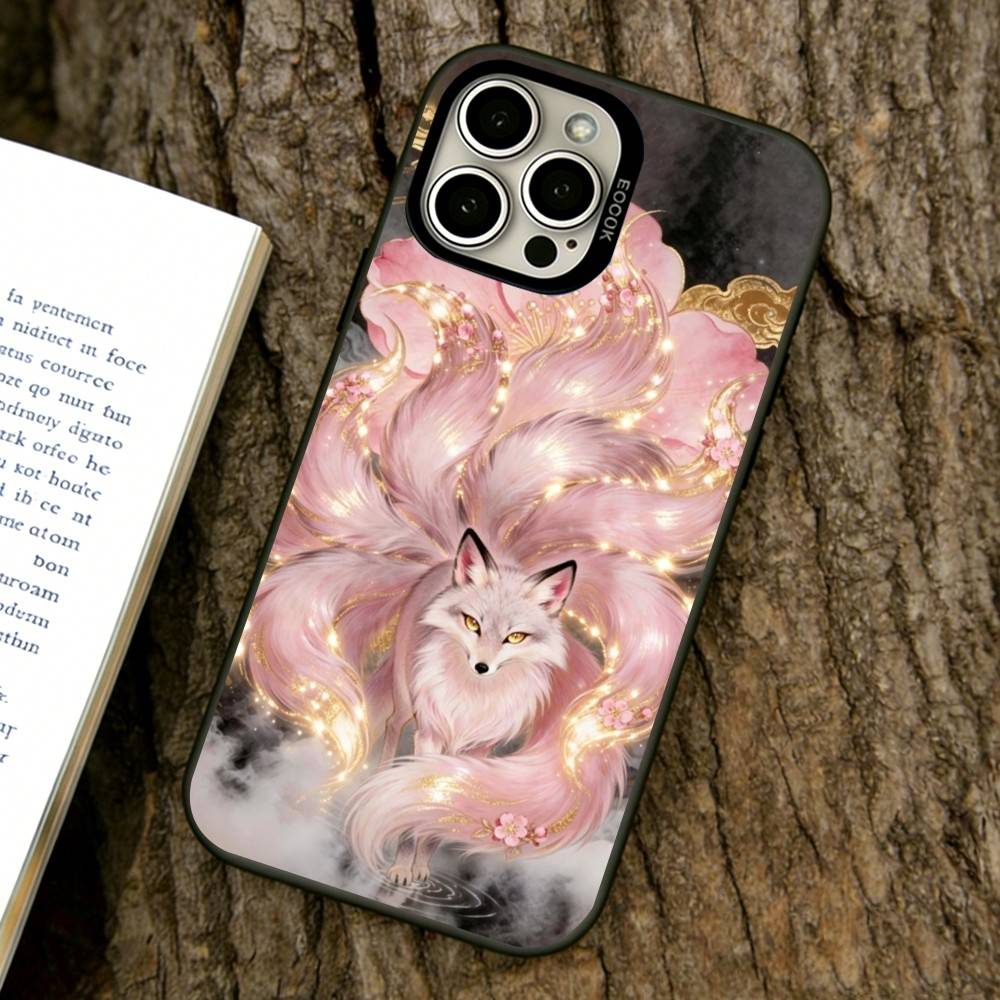Чехол для телефона «Сказочная лиса» для iPhone 17,16,15,14,13,12,11 Plus,Pro Max,XS, Цветной Серебристый Черный Чехол