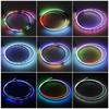 Colorful acrylic car interior cold light ambient light without wiring, modified decorative car sound control music light strip