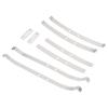A60durable-Stainless Steel Upgrade Rear Axle Fixed Spring Plate Kit For 1/12 MN82 LC79 RC Car Parts