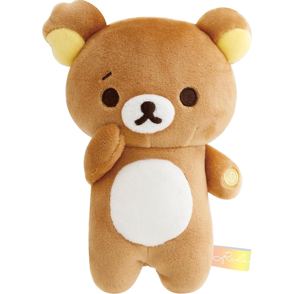 Плюшевая игрушка San-X Rilakkuma «Дождливый день» с мешочком 180x155x70 мм
