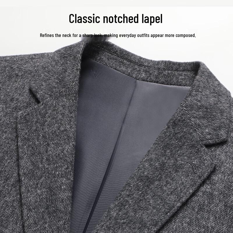 Мужской пиджак Hodo в стиле business casual, шерстяная смесь, устойчивый к складкам