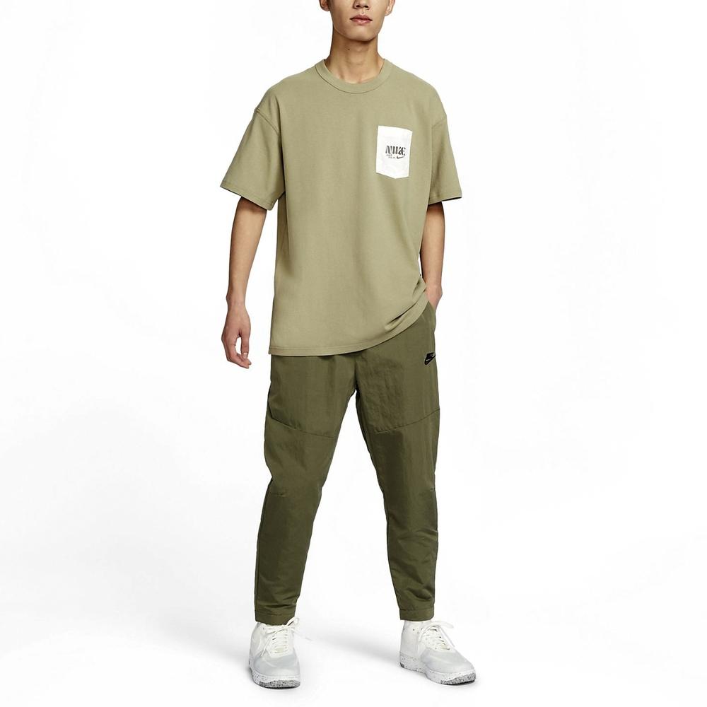 Nike Drop Shoulder Sleeve T-Shirt Men's Olive Green FJ7681-276