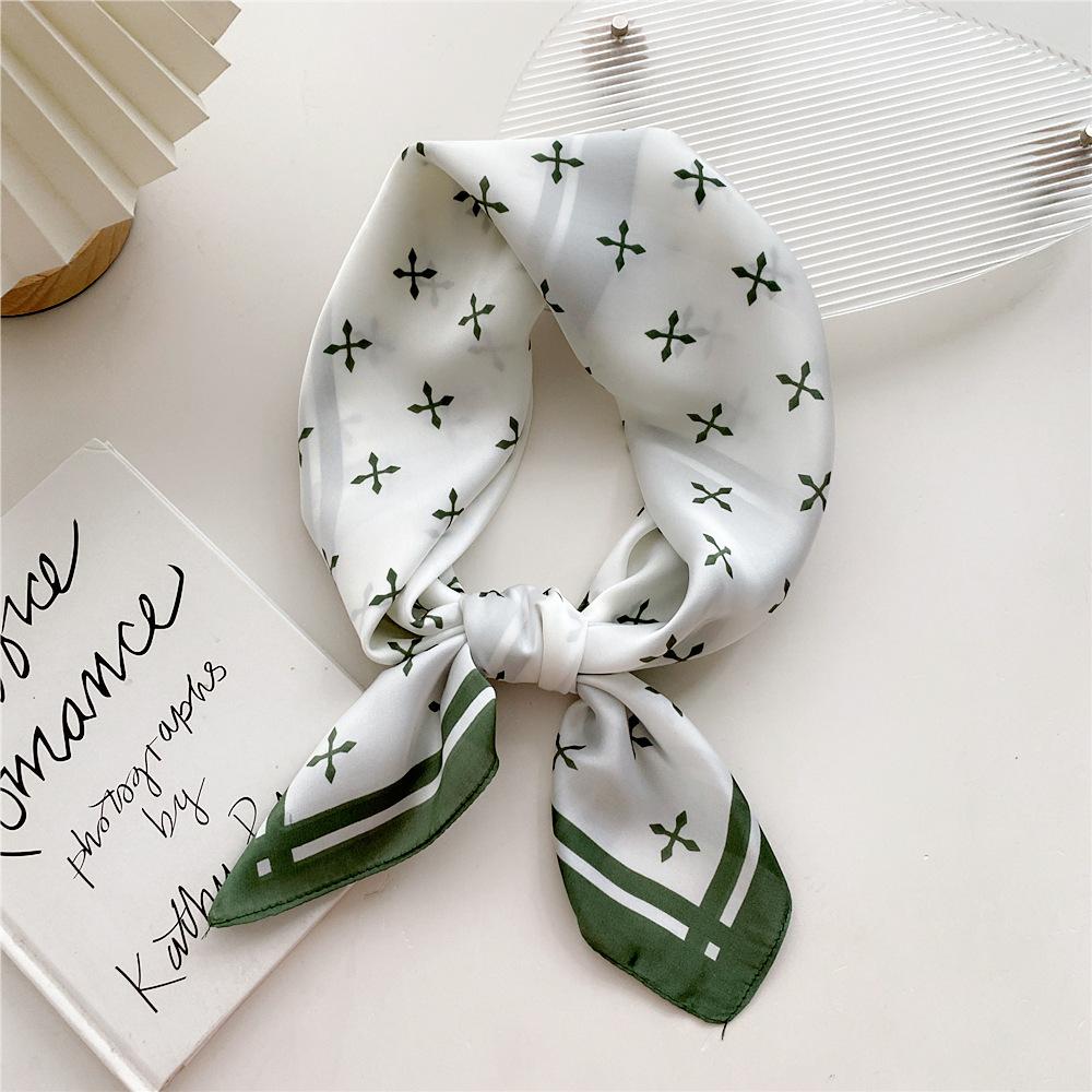 Fashion Decoration Scarf Hairband Tie Hair 70 Small Square Scarf Silk Scarf Women'S Spring And Autumn Versatile Small Scarf Professional Scarf