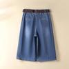 Джинсовая юбка с полукорпусом тонкие юбки для женщин летние укороченные брюки юбки нового стиля с высокой талией свободные широкие брюки шорты
