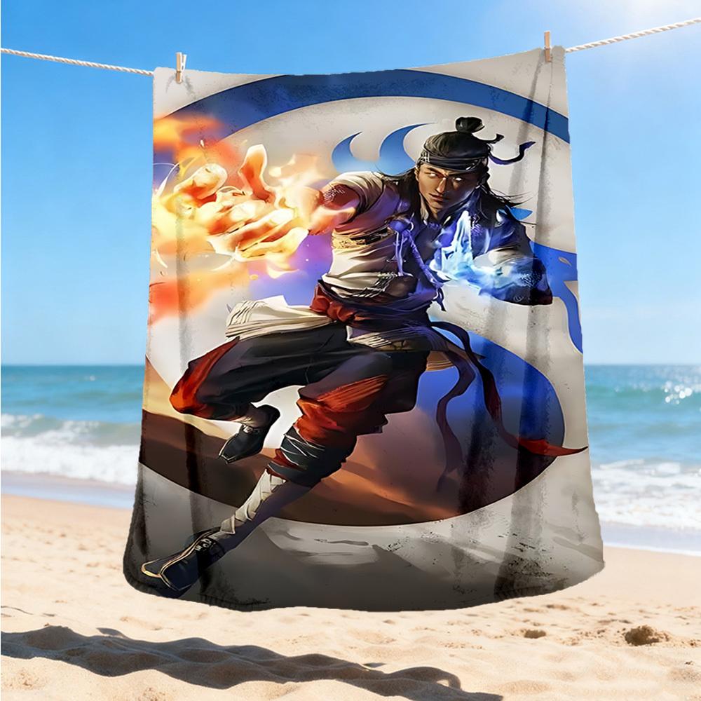 1 шт. Фланелевое одеяло Mortal Kombat для улицы, мягкое, легкое и теплое