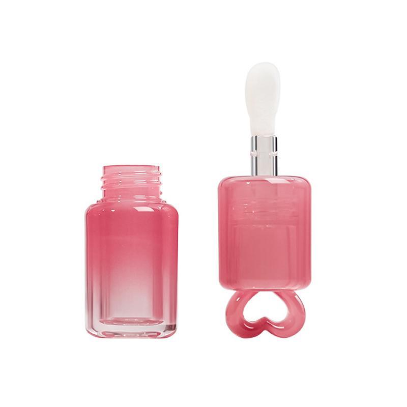 3.5/5ml Cute Bunny Shape Lip Gloss Tube Keychain Rabbit Lip Glaze Empty Container Cosmetic Package Material with Key Chain
