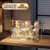 Стенд для демонстрации blind box, хранение, прозрачный, пылезащитный, акриловый, для фигурок, игрушек, строительных блоков, витрина, POP MART, коробка для демонстрации