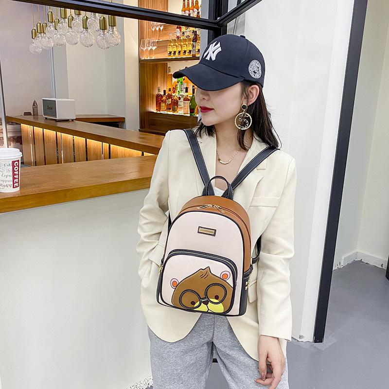 Школьная сумка с рисунком кавайного медведя, женская мода, повседневные рюкзаки с принтом, женские дорожные рюкзаки