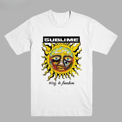 Поп-группа SUBLIME Футболка Мужская Летняя Впитывающая пот Дышащая Майка Хлопок Круглый вырез Короткий рукав Мужская одежда