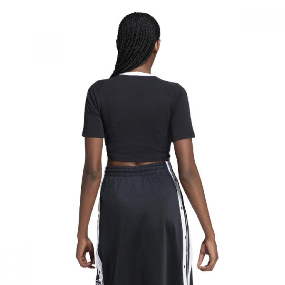 Adidas Трехполосная Детская Футболка Женская S Короткий Рукав Iu2532