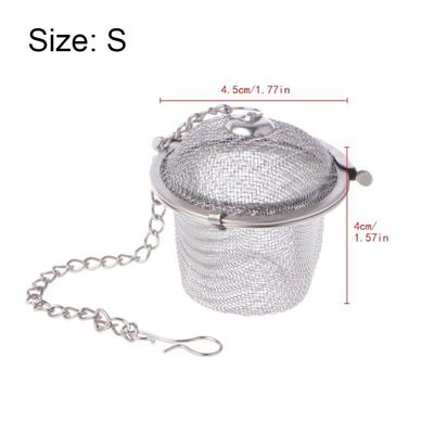 Ситечко для специй для кухни, сетчатый фильтр для чайника, шарик для заваривания чая, травяной ситечко из нержавеющей стали