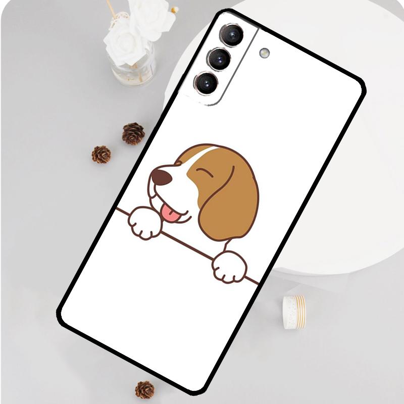 Милый мультяшный чехол для телефона с собакой Бигль Для Samsung Galaxy S26 S25 S24 S20 S21 S22 S23 Ultra S10 Plus S25 FE Funda Cover