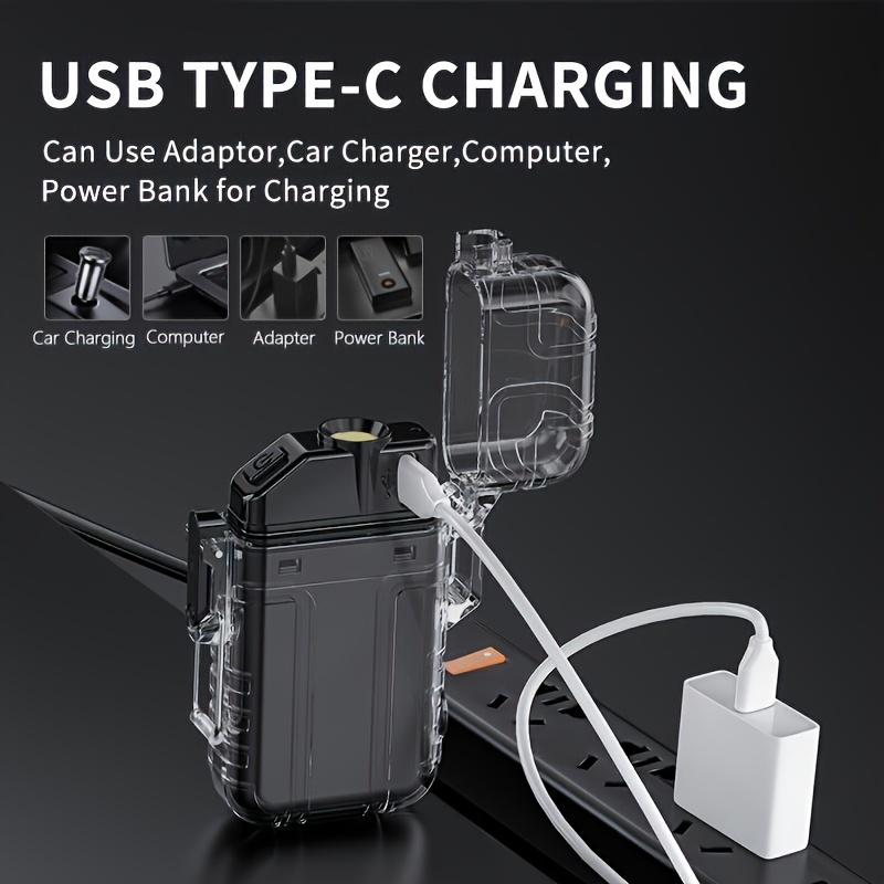 Перезаряжаемый портативный COB-фонарик с зажиганием, ветрозащищенный фонарик 3-в-1, электродуговой поджиг, прочный, компактный, для кемпинга и аварийных ситуаций