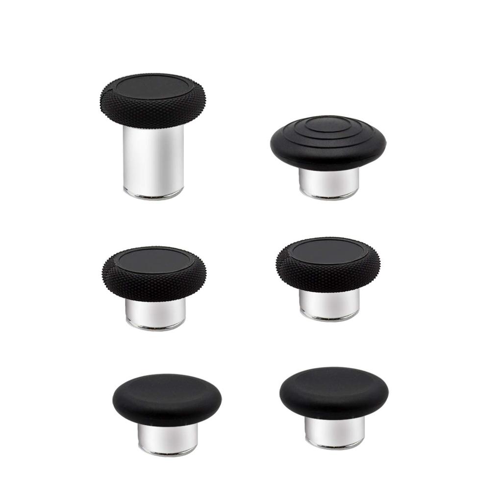 EASEGMER 6-в-1 Сменные магнитные стики (джойстики) для контроллера Xbox One Elite Series 2 (черный)