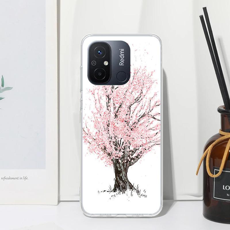 Cherry Blossom Tree Phone Case For Xiaomi Redmi 14C 13 13C 12 12C 10 10A 10C 9 9A 9C 9T 8 8A 7 7A 6A 6 Pro K80 K70 K60 K40 K20 1