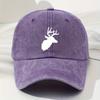 Baseball caps for men and women with deer pattern print, retro style, outdoor leisure style, minimalist design