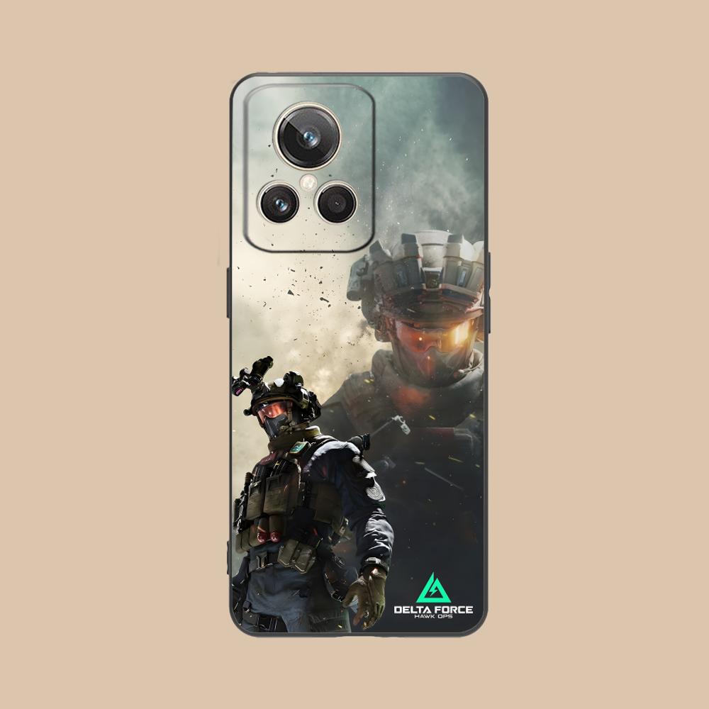 Игровой чехол Delta Force из матового ТПУ для мобильного телефона Realme GT 8 Neo Pro C75 73 71 C67 65 C55 53 C35 31 C20 15 Цветная крышка