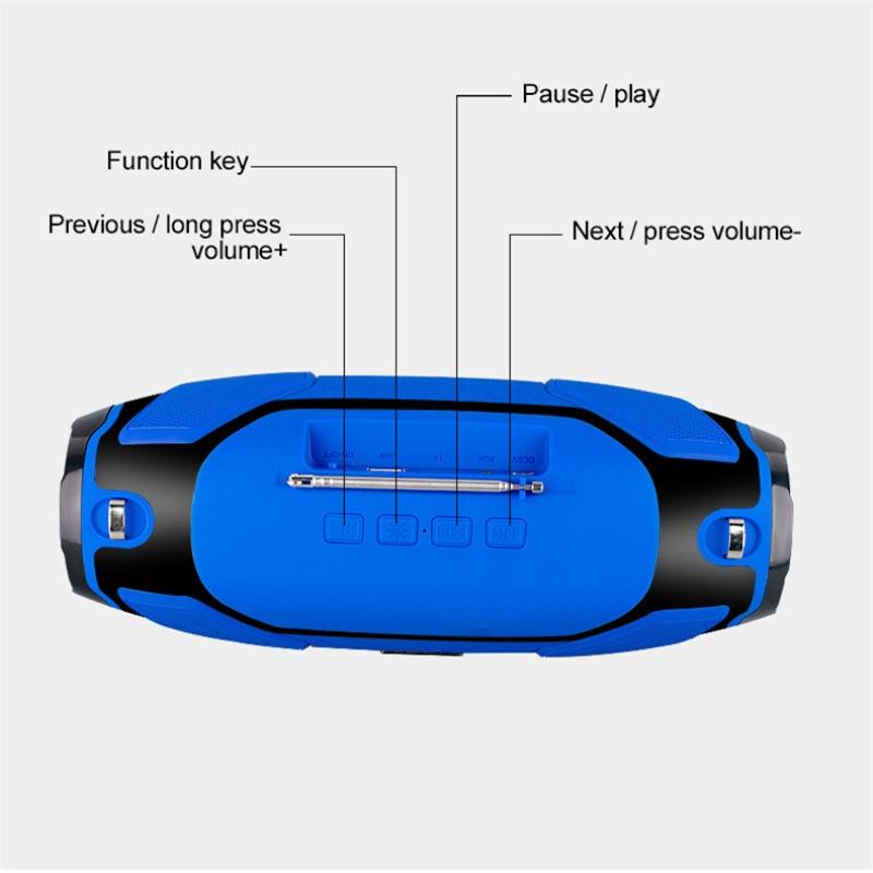 Усовершенствованный компьютерный бум-бокс для ПК, музыкальный центр, радио, высокая мощность, 40 Вт, беспроводные Bluetooth-колонки, портативная уличная колонка, стерео сабвуфер